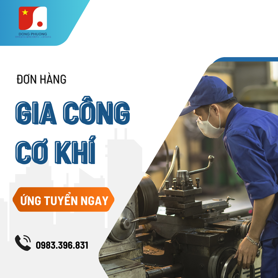 Đơn hàng Gia công cơ khí hàn Rô bốt và Vận hành máy gia công cơ khí